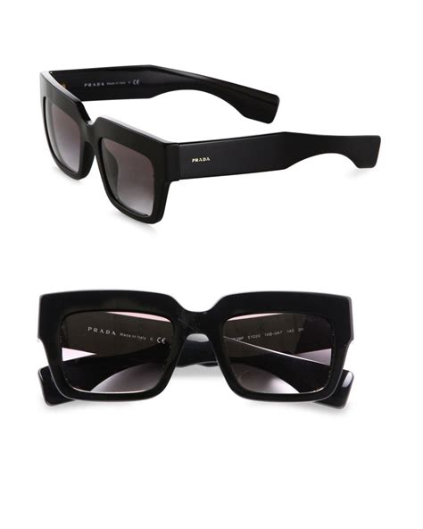 prada black thick square sunglasses|shop Prada sunglasses online.